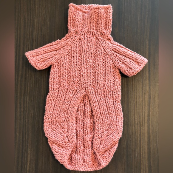 Handmade Knitted Dog Sweater - Size S - Picture 2 of 2